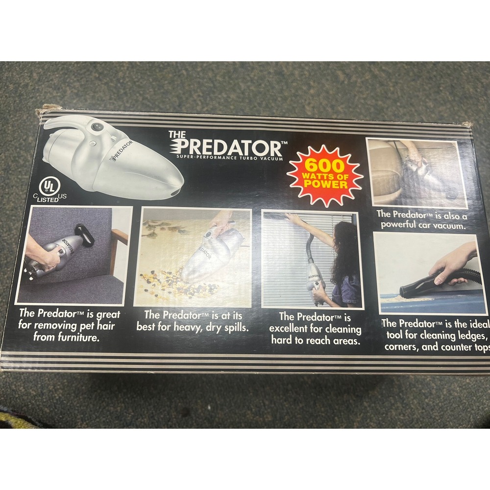 The Predator Super Performance Turbo Vacuum With Attachments Tested Works Box - Picture 7 of 13